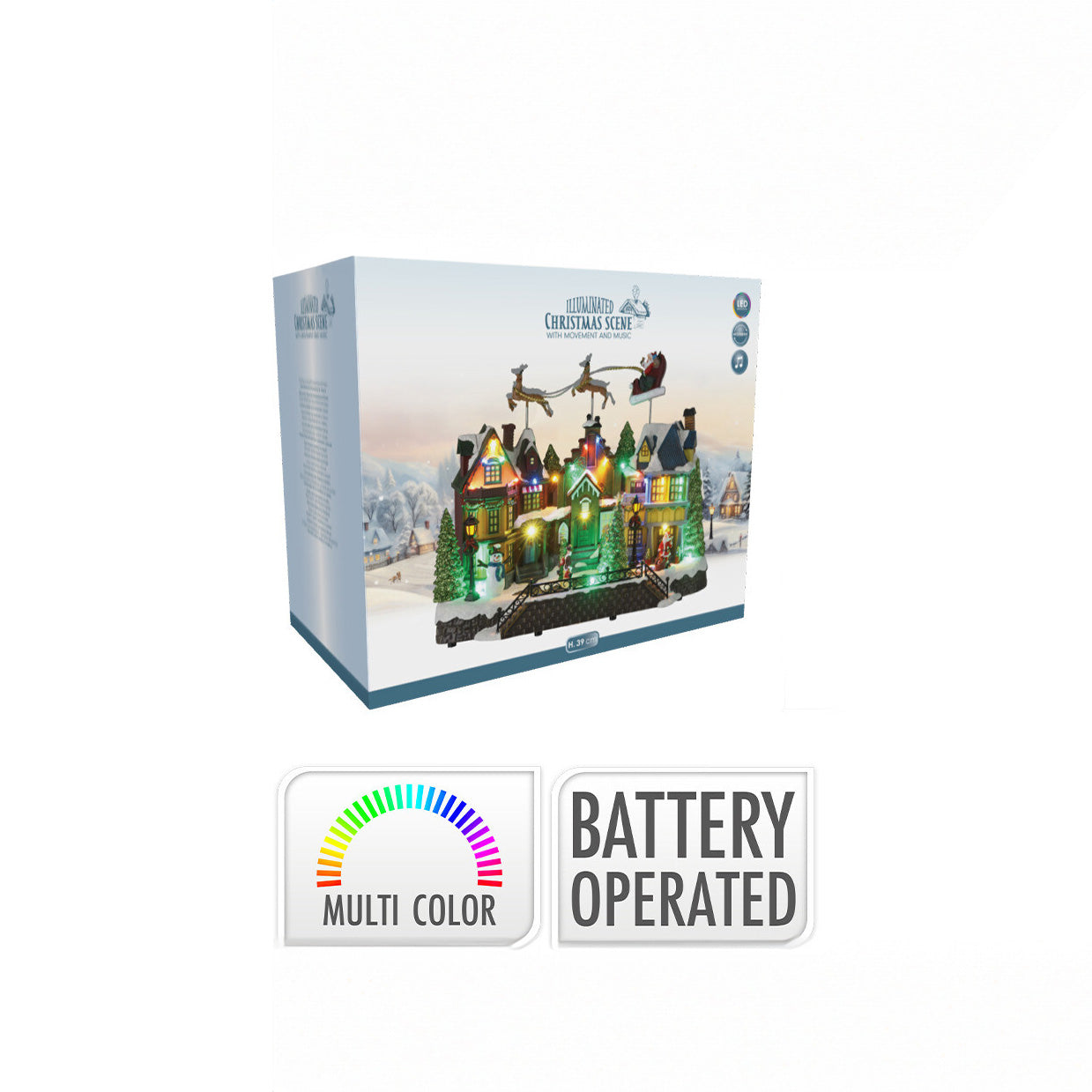 Scena Natalizia Luminosa e sonora