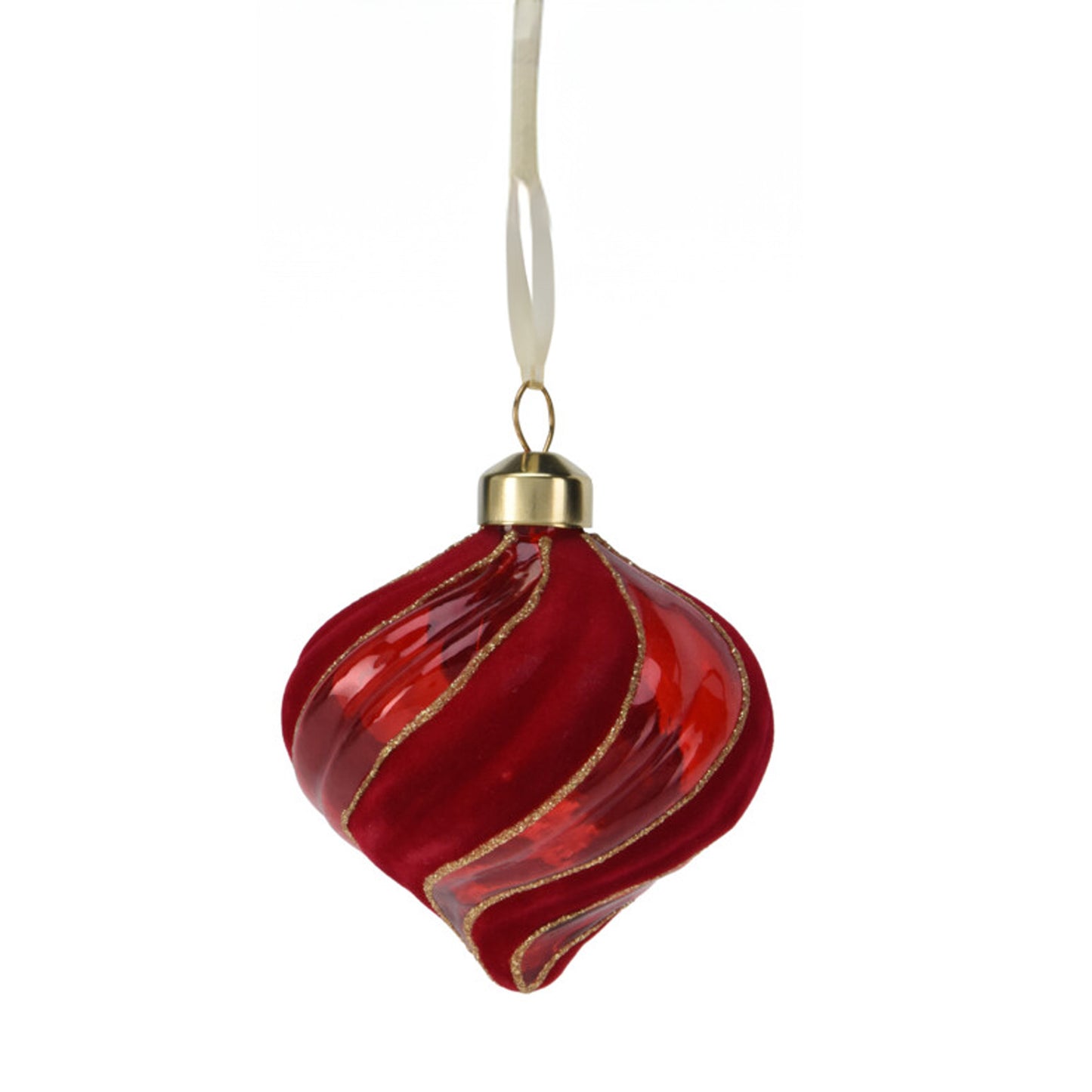Sfera Pendente vetro e velluto