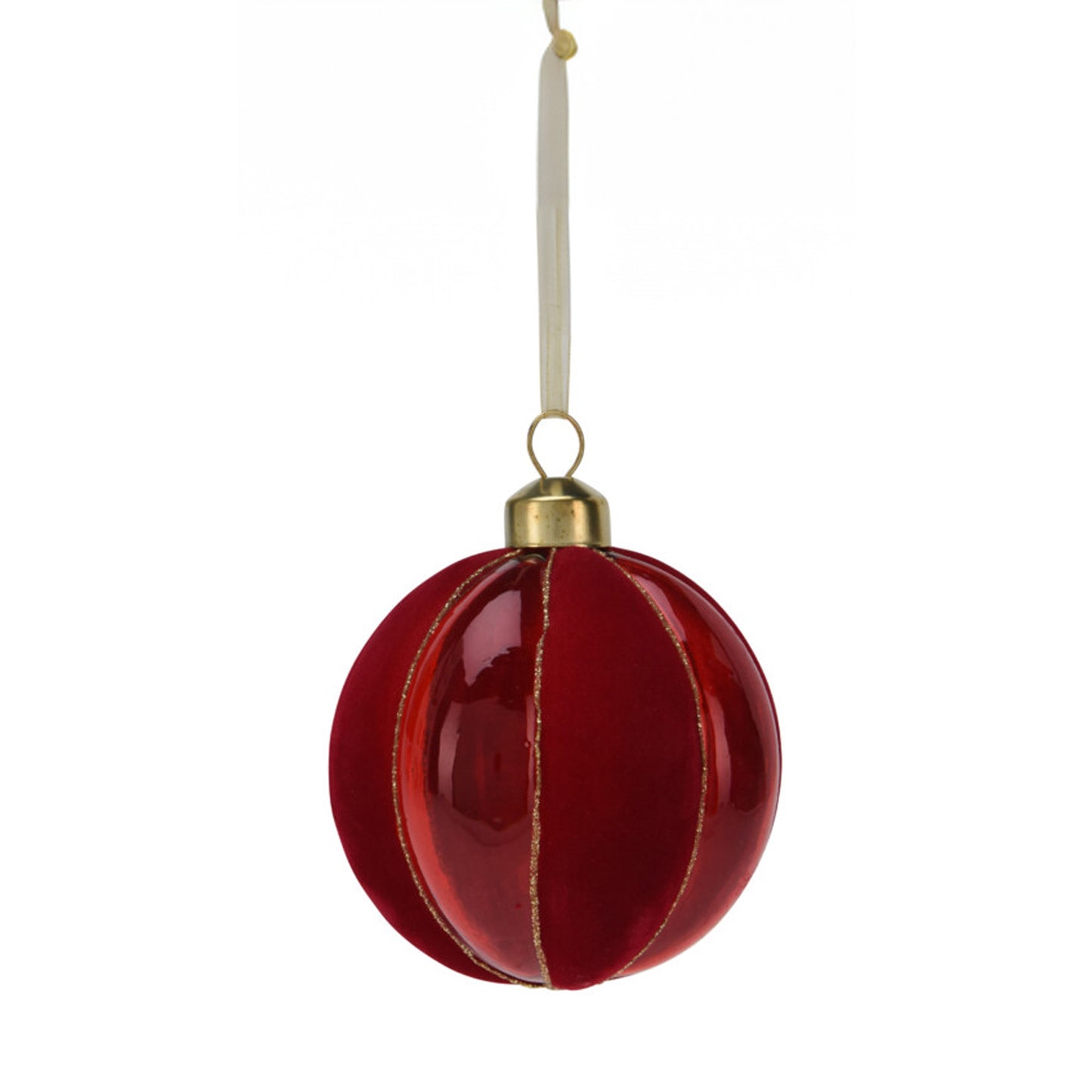 Sfera Pendente vetro e velluto