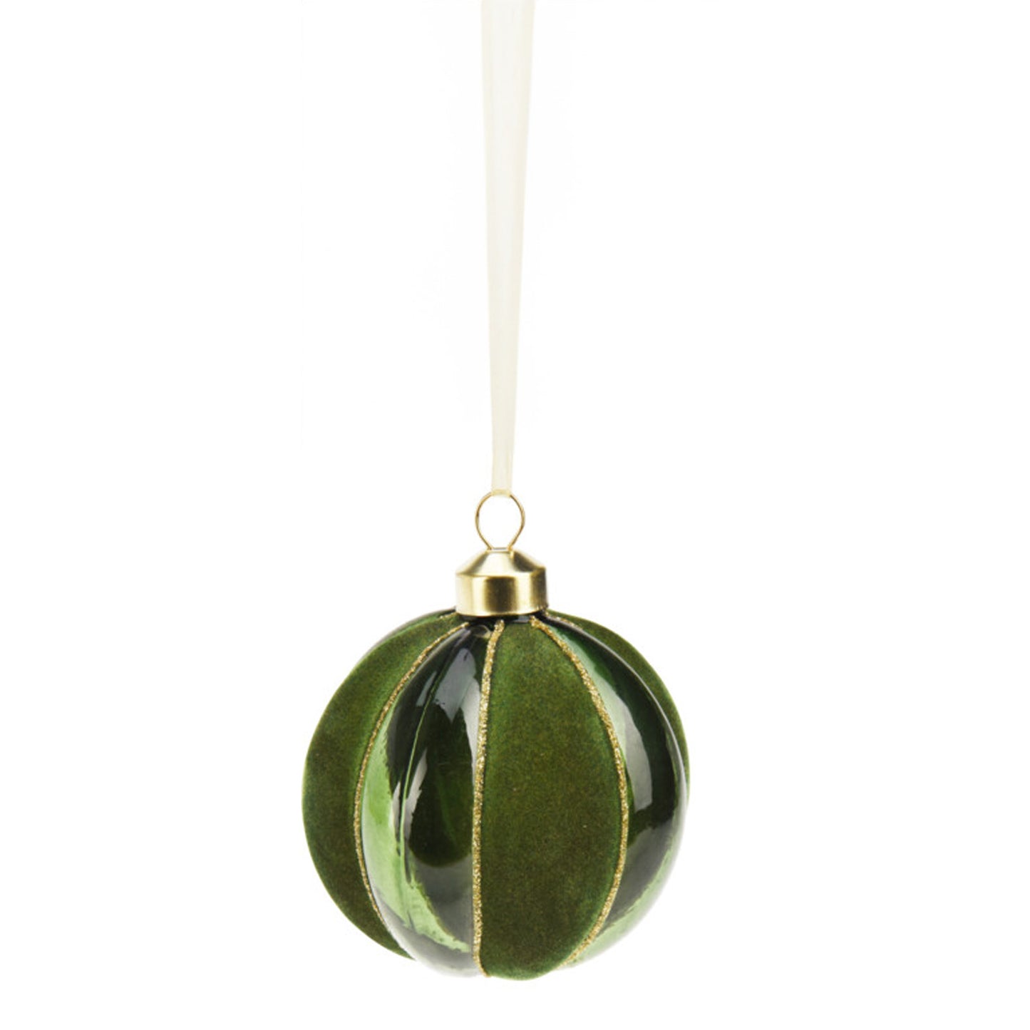 Sfera Pendente vetro e velluto