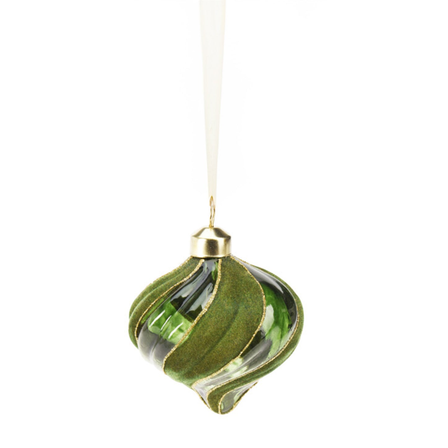 Sfera Pendente vetro e velluto