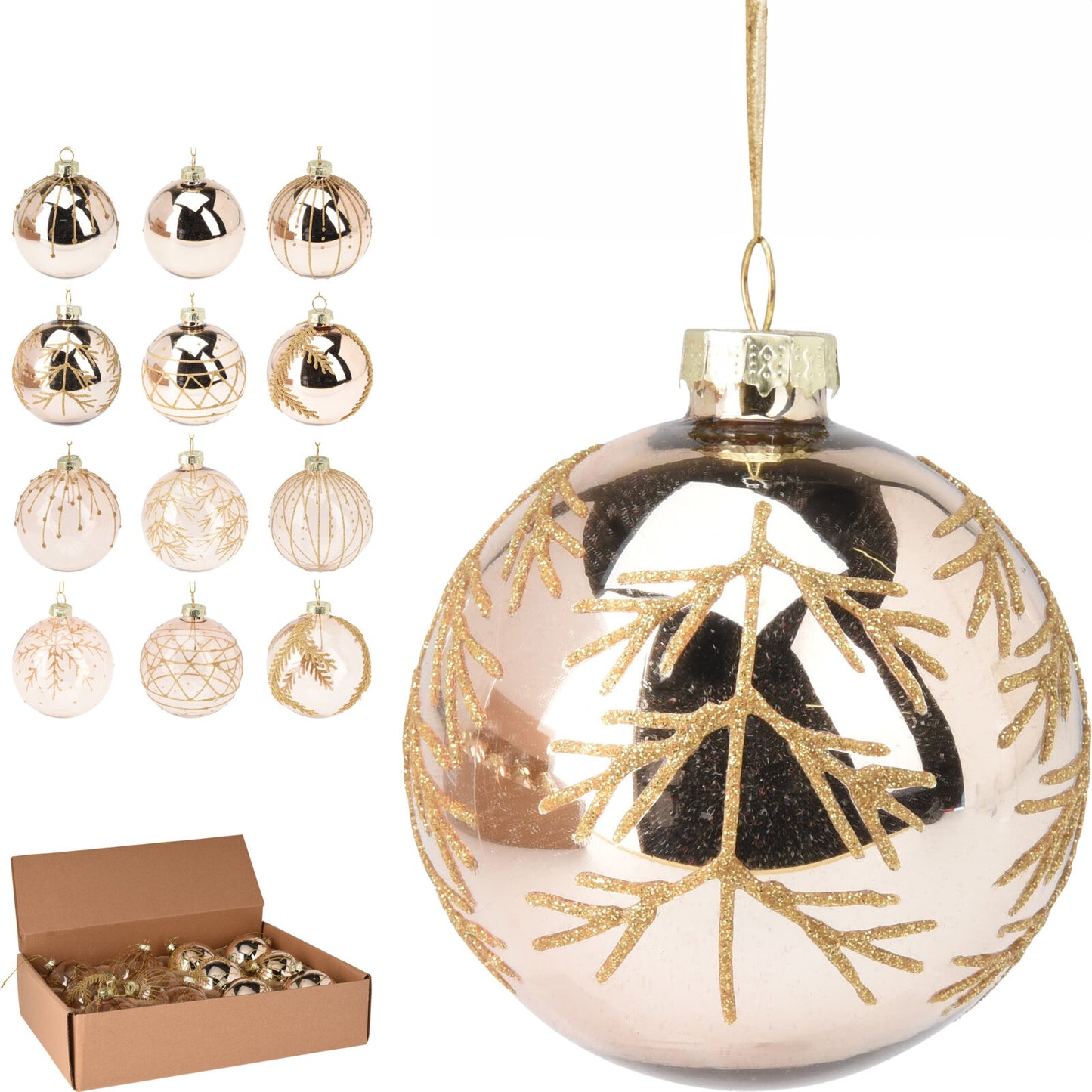 Sfera Glitter in vetro II