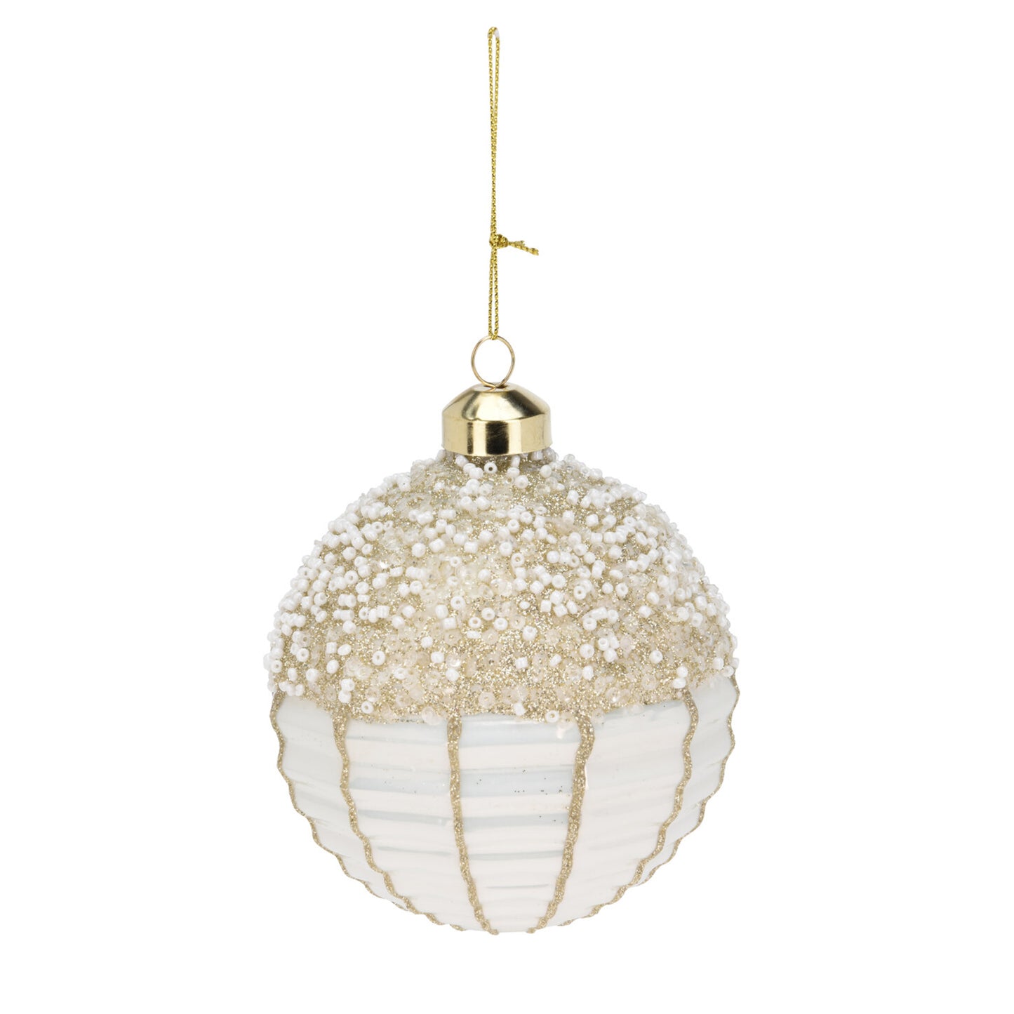 Sfera in Vetro con Perline
