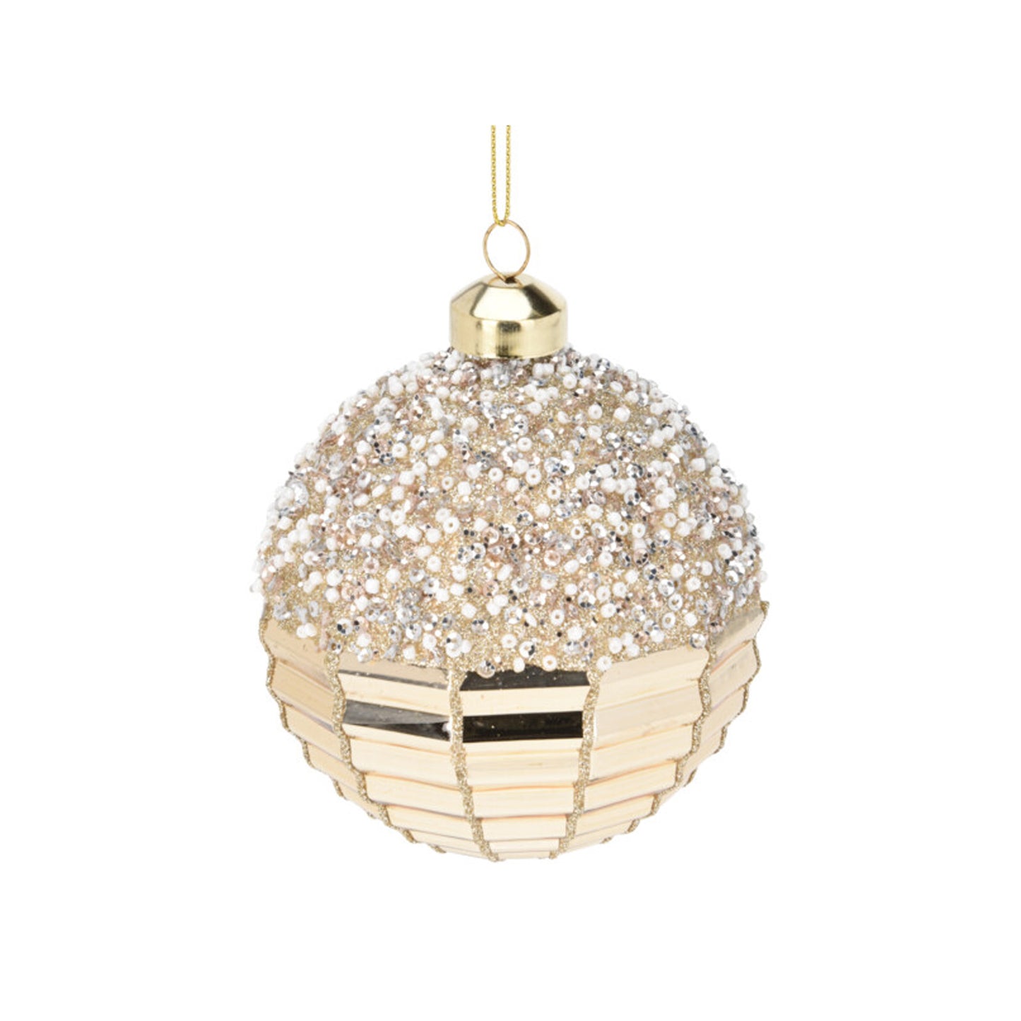 Sfera in Vetro con Perline