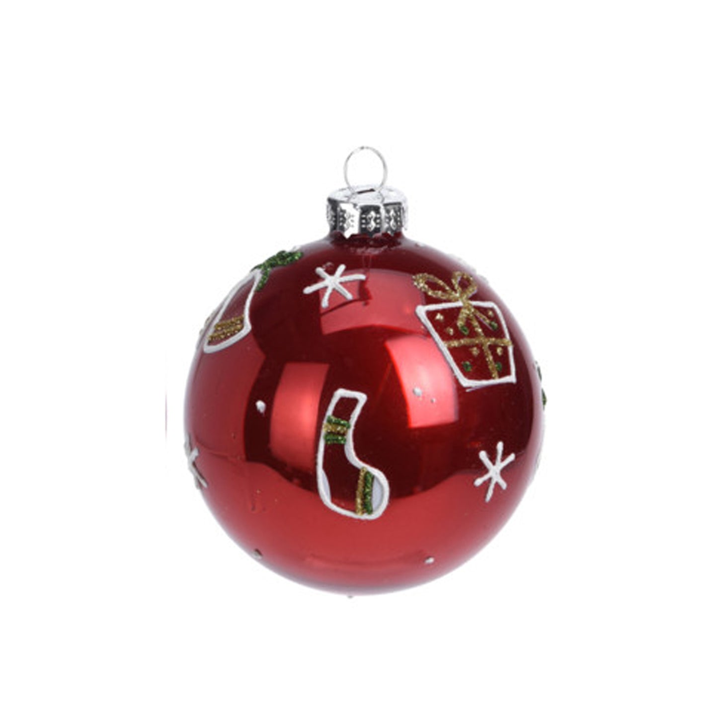 Pallina di natale in vetro CHRISTMAS