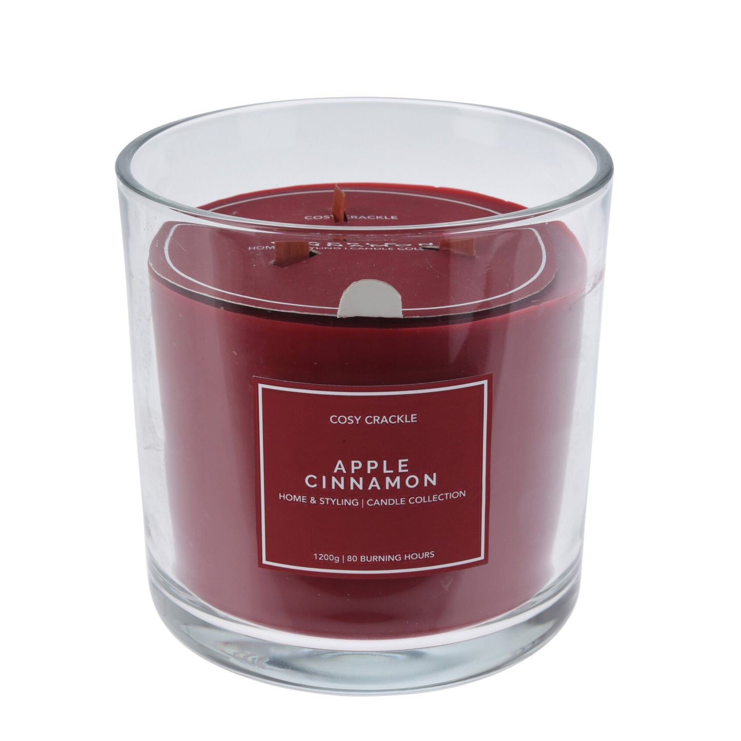 Candela in vaso di vetro