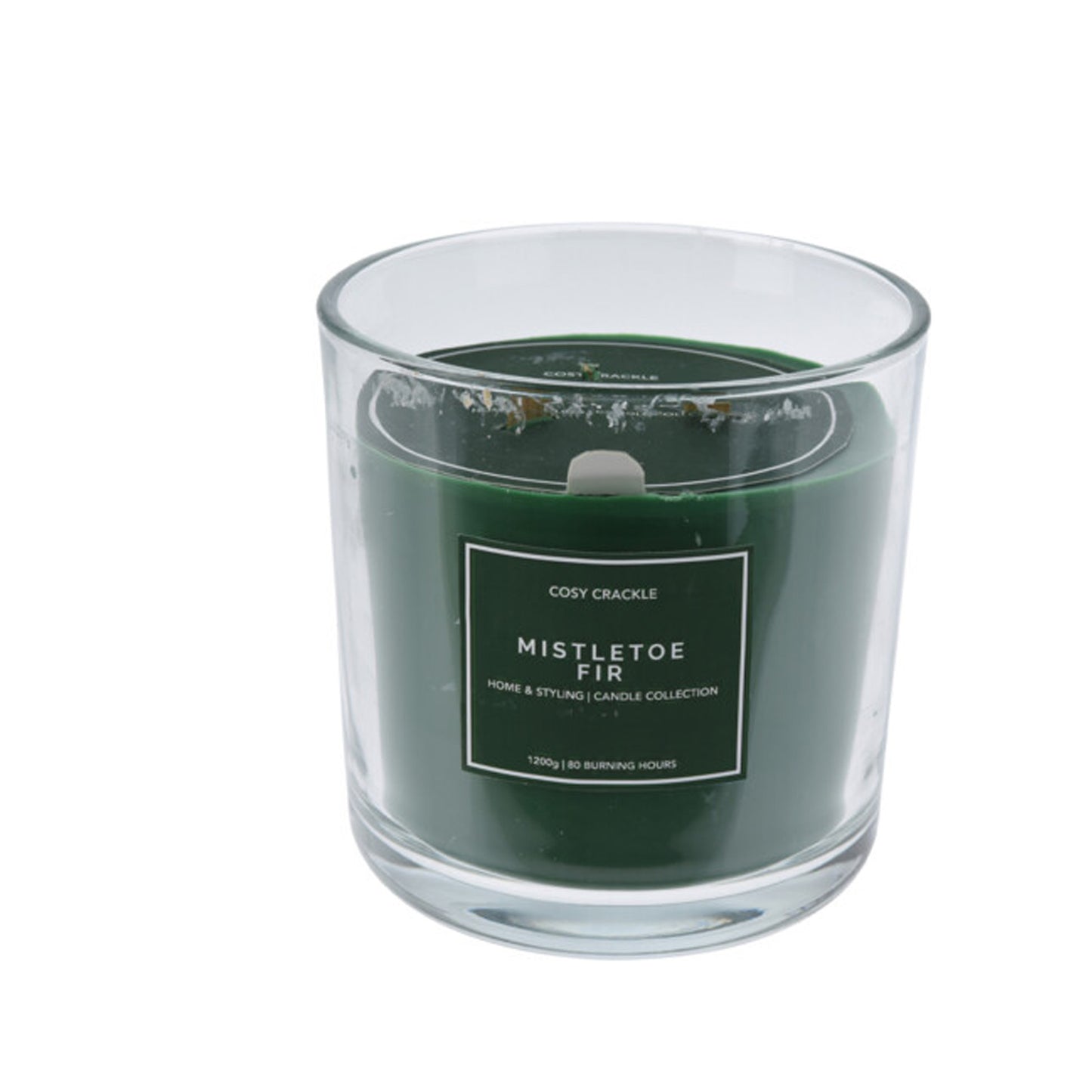 Candela in vaso di vetro
