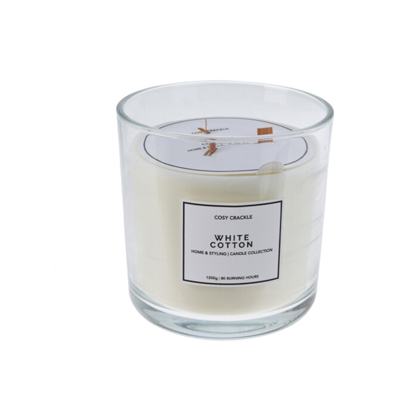 Candela in vaso di vetro