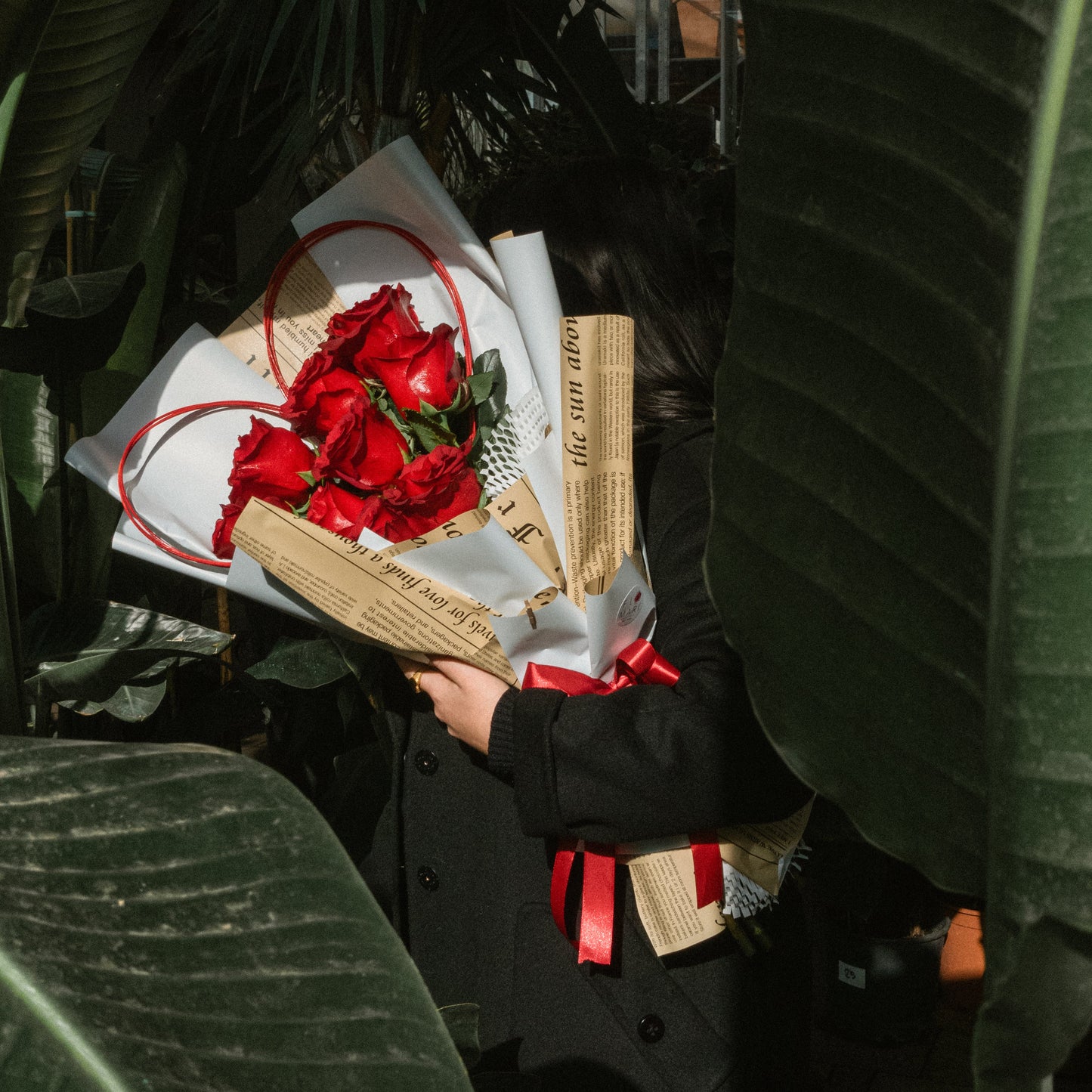 Composizione floreale di San Valentino