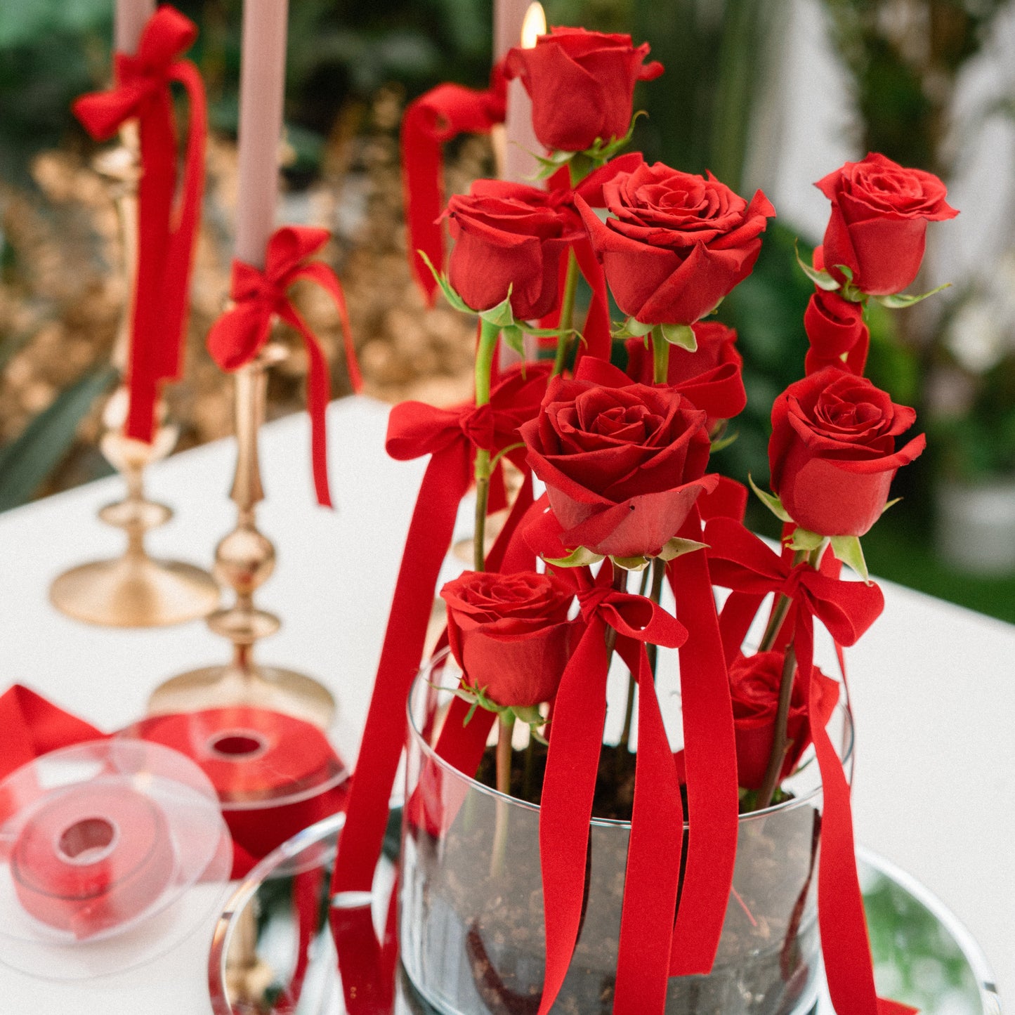 Composizione San Valentino Rose