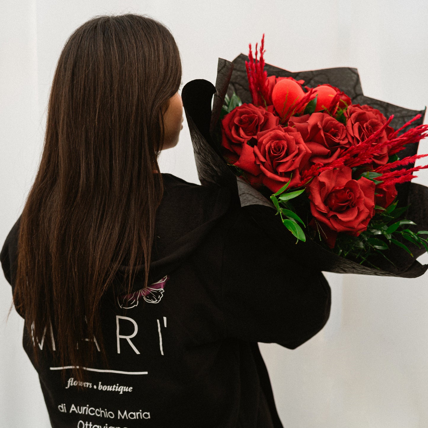 Composizione floreale di San Valentino