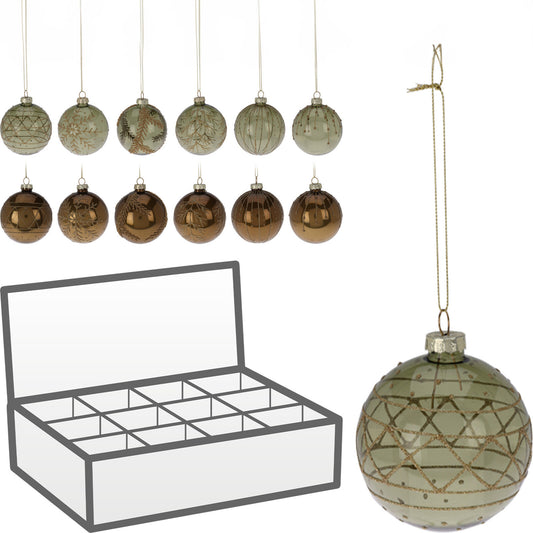Sfera Glitter in vetro II