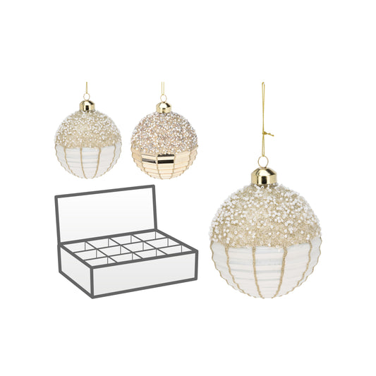 Sfera in Vetro con Perline
