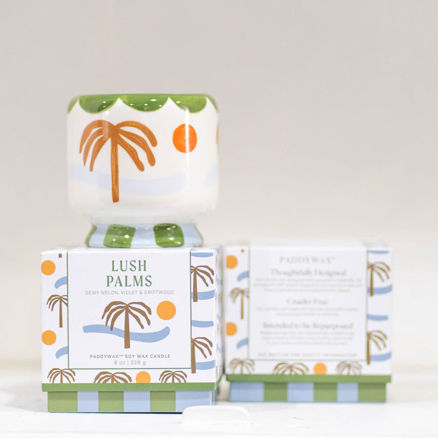 Paddywax Lush Palms - Dewy Melon, Violet & Driftwood