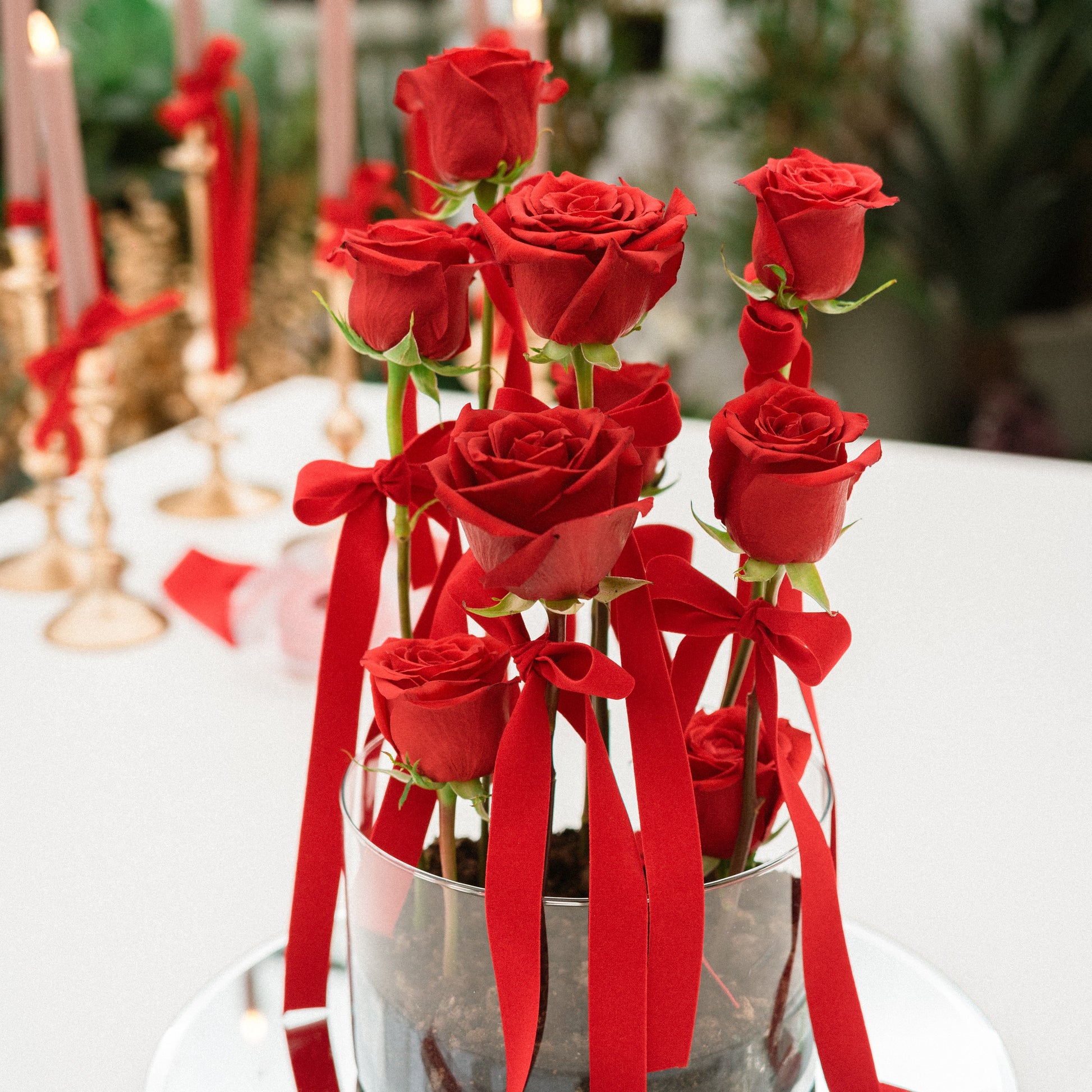Composizione San Valentino Rose