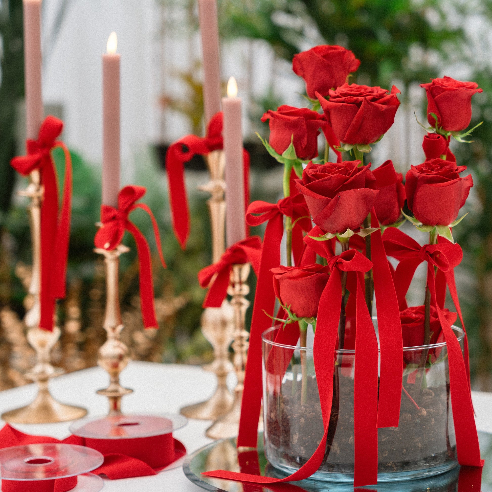 Composizione San Valentino Rose